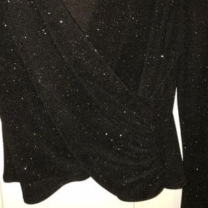 Black sparkle party top | worn once